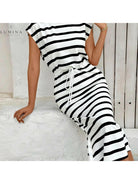 Sienna - The Striped Knit Dress - Lumina Vancouver