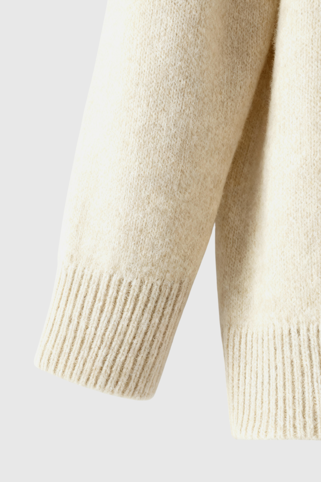 Sophia beige V-neck women's sweater by Lumina Wear featuring a cozy fit and flattering design, displayed on a neutral background.
