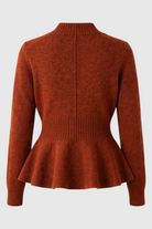 Sophia cozy brown long cardigan by Lumina Wear featuring a relaxed fit, perfect for casual layering and comfort.