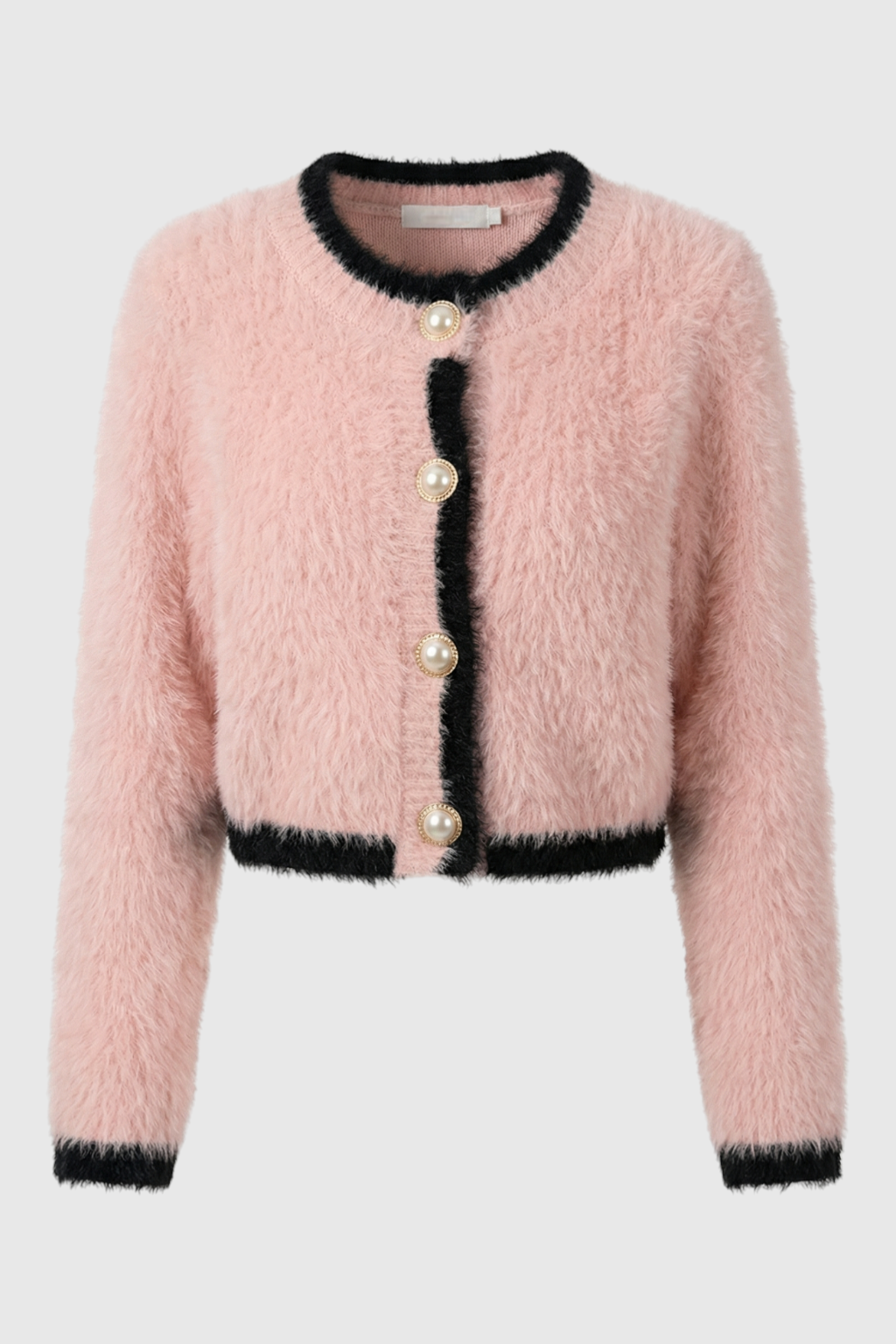 Lumina Wear Sophia cozy cropped cardigan with ribbed details, stylish women's sweater perfect for casual wear.