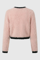 Lumina Wear Sophia cozy cropped cardigan with ribbed details, women's sweater in soft knit fabric, stylish and comfortable.