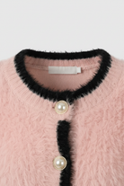 Lumina Wear Sophia cozy cropped cardigan with ribbed details, women's sweater, soft knit, stylish and comfortable for casual wear