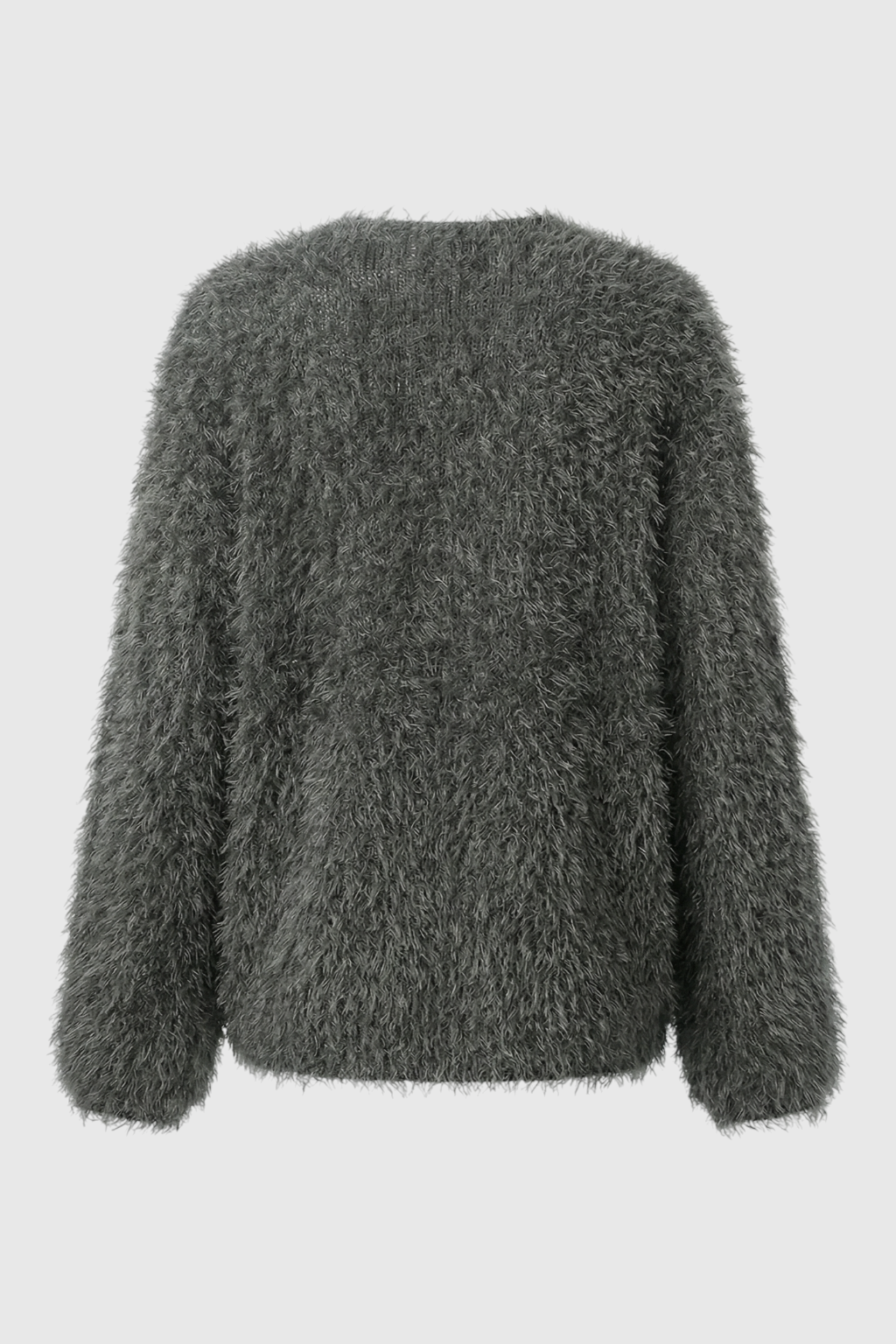 Dark gray Sophia cardigan by Lumina Wear featuring a cozy, relaxed fit, perfect for casual layered looks.