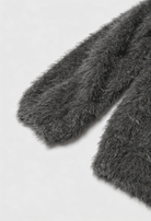 Dark gray Sophia cardigan by Lumina Wear, relaxed fit sweater with cozy, soft knit fabric and casual style.