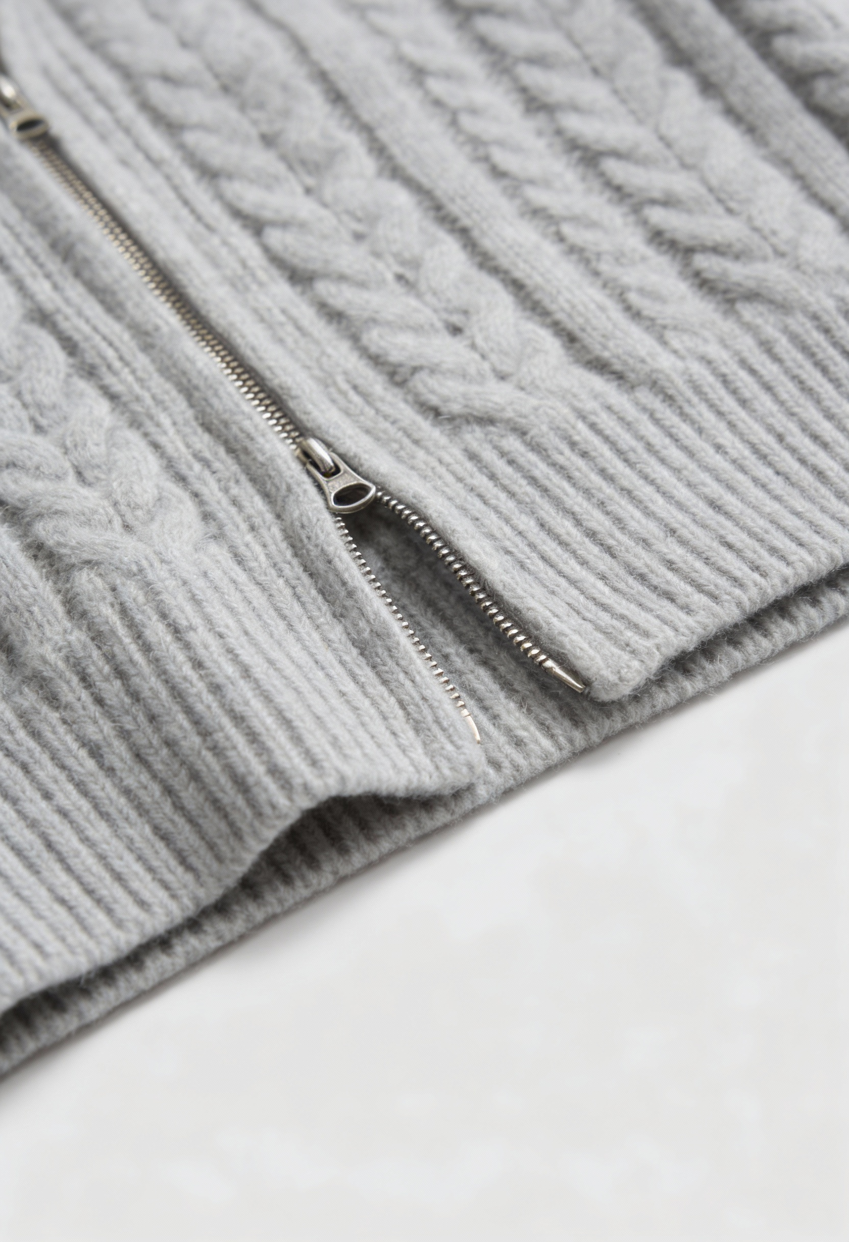 Gray long cardigan sweater by Lumina Wear featuring a cozy, relaxed fit and comfortable knit fabric.