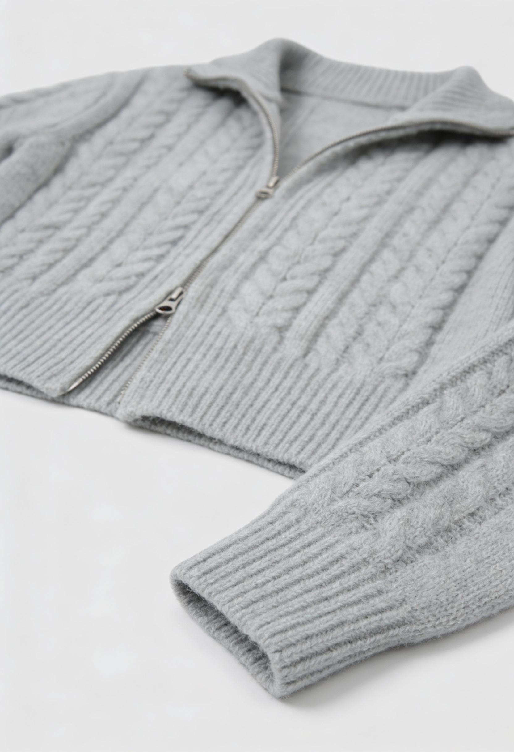 Gray long cardigan sweater with relaxed fit from Lumina Wear, styled with open front and cozy fabric for casual comfort.