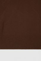 Lumina Wear Sophia cozy high-waist sweatpants and sweatshirt set with zipper detail in brown, styled for activewear comfort.