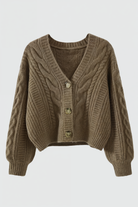 Lumina Wear Sophia cozy open front cardigan sweater, perfect for layering with a soft knit texture and versatile style.