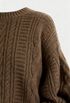 Lumina Wear Sophia cozy open front cardigan sweater, versatile layering piece with soft knit fabric and relaxed fit.