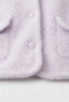 Sophia Lumina women's purple knitted cardigan with open front, cozy and stylish for casual wear.