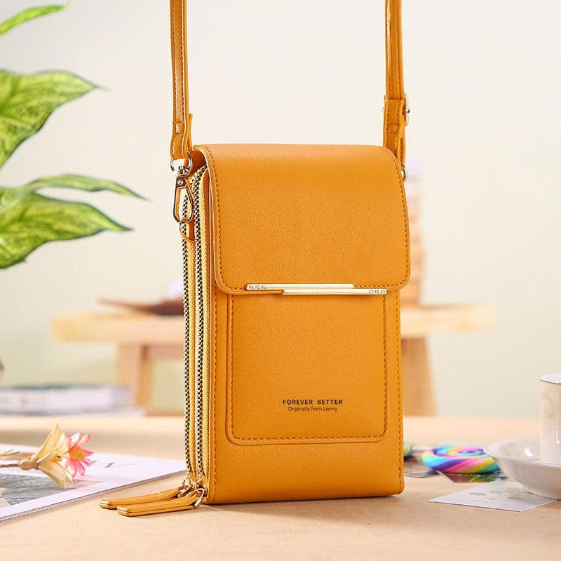 Sophia vegan leather shoulder bag by Lumina Wear featuring touch-sensitive details in mocha, stylish handbag for modern fashion.