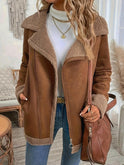 Lumina Wear Stacey elegant autumn jacket in amber, stylish outerwear with a tailored fit, perfect for fall weather.