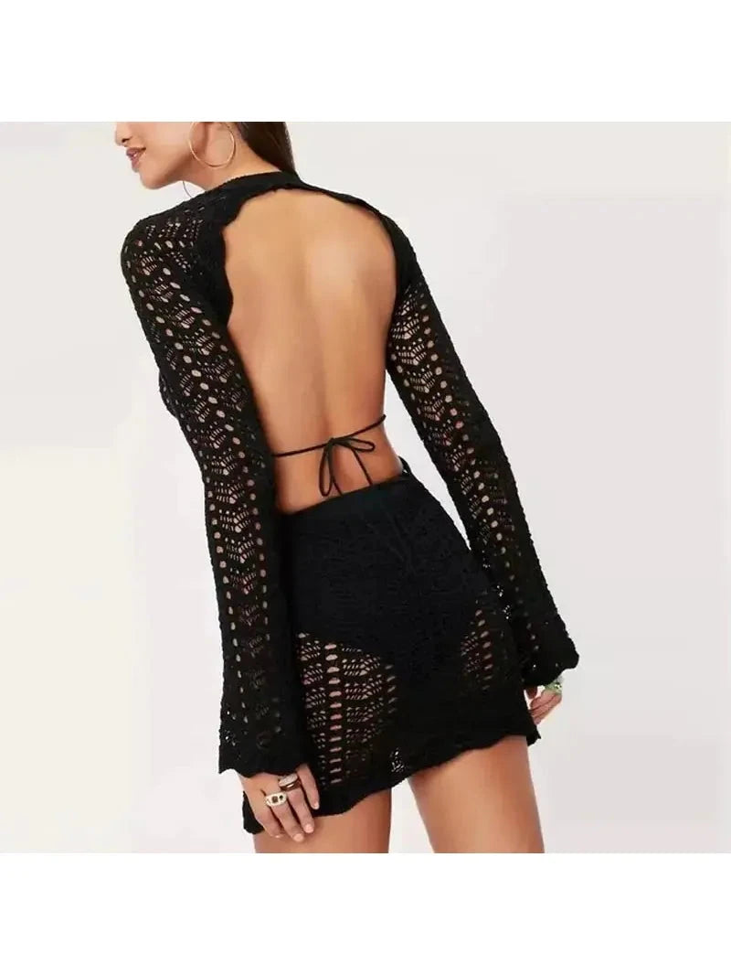 Stunning Flower-Patterned Cover Up Dress - Lumina Vancouver