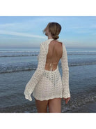 Stunning Flower-Patterned Cover Up Dress - Lumina Vancouver