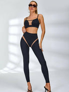 Black Lumina Vancouver mesh sports bra featuring sheer, breathable mesh fabric and a sleek, sporty design.