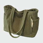 Lumina Wear Tilda minimalist tote bag in green with spacious interior, stylish and functional for everyday use.