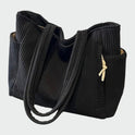 Green Tilda Lumina Wear minimalist tote bag with spacious interior, stylish handbag for everyday use.