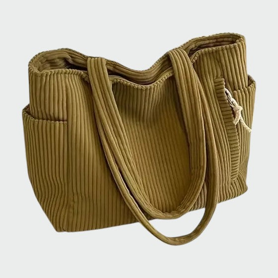 Lumina Wear Tilda chic minimalist tote bag in green with spacious interior and sleek design, perfect for everyday use.