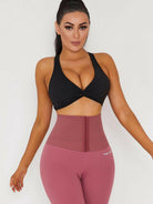 Black Lumina Vancouver V-neck sports bra with a stylish back design, perfect for active wear and comfortable support.