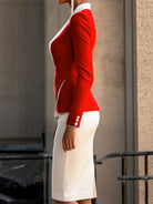 Valentina | Asymmetrical Blazer Suit - Lumina - Lumina Vancouver