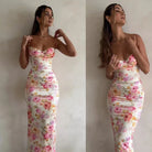 Valentina Rosehaven bodycon mini dress by Lumina Vancouver, shown in a fitted design with elegant details.