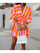 Valeria - Bohemian Floral Mini Dress - Lumina Vancouver