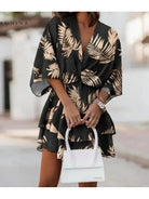 Valeria - Bohemian Floral Mini Dress - Lumina Vancouver