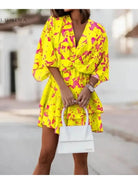 Valeria - Bohemian Floral Mini Dress - Lumina Vancouver