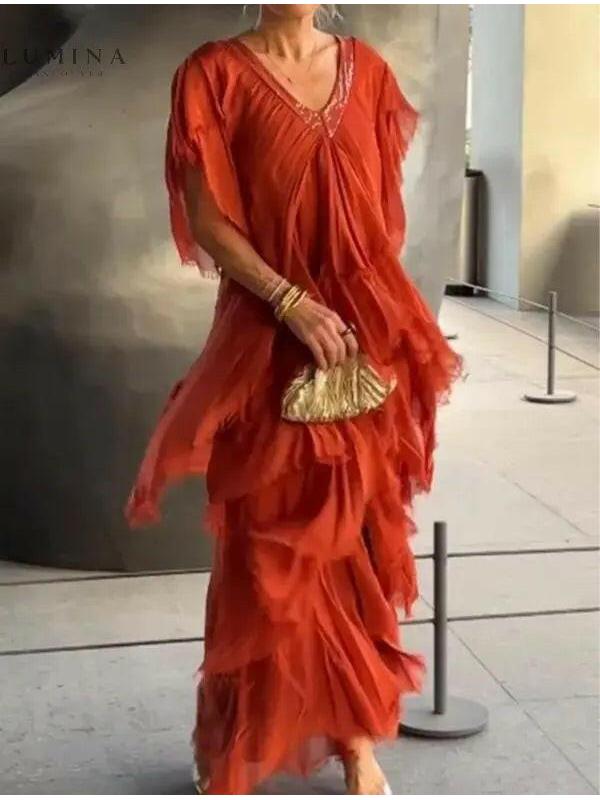 Valerie – Elegant Long Dress - Lumina Vancouver