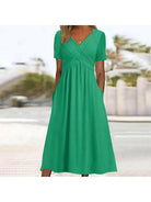 Vicky™ - Casual Elegance Midi Dress