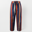 Victor beige relaxed pants by Lumina Wear with elastic waistband and circle print, casual and comfortable for everyday wear.