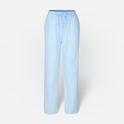 Lumina Wear Victor beige relaxed trousers with elastic waistband, featuring circle print and comfortable fit.