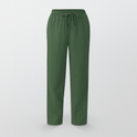 Lumina Wear Victor beige relaxed trousers with elastic waistband and circle print, casual pants for comfortable everyday wear.
