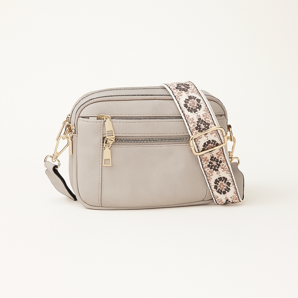 Dark brown Victoria vegan leather shoulder bag by Lumina Wear, bohemian-inspired handbag with stylish design and adjustable strap.