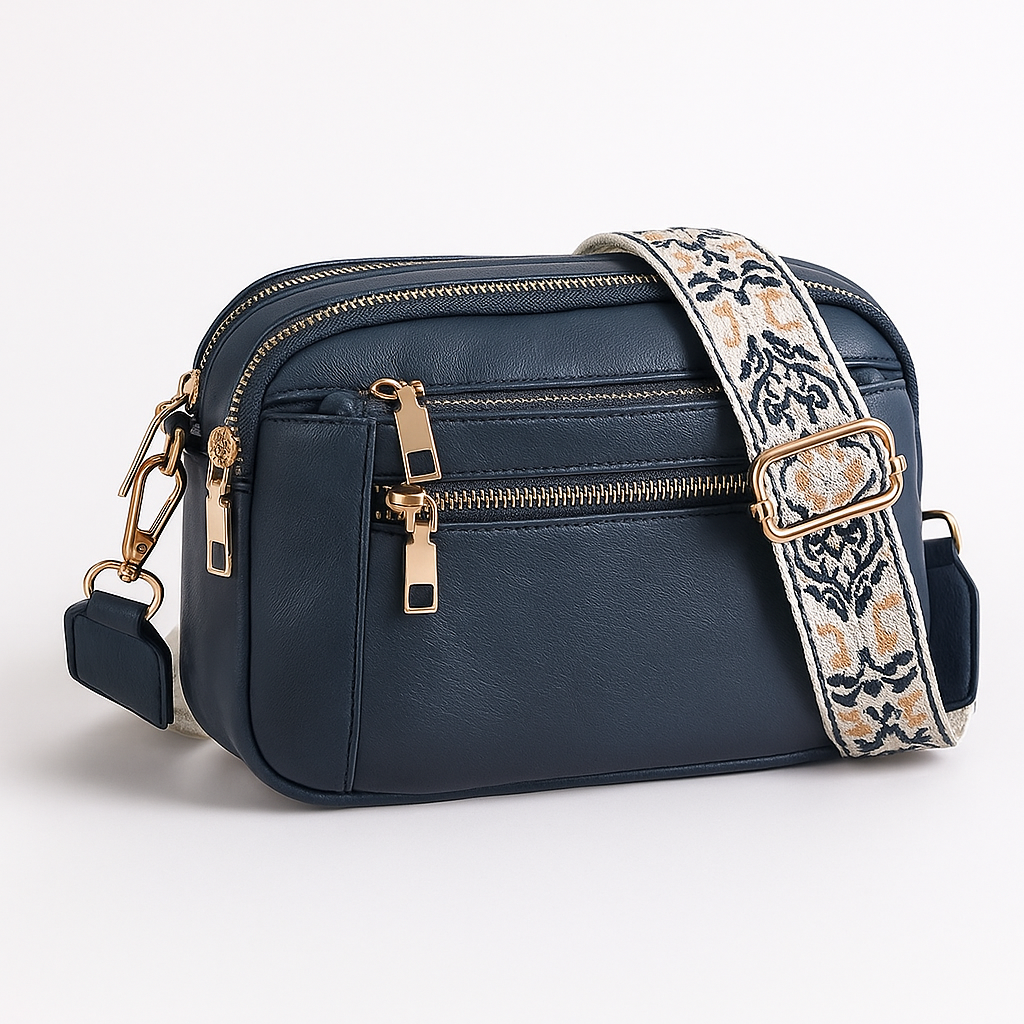 Dark brown Victoria bohemian-inspired vegan leather shoulder bag by Lumina Wear, showcasing a stylish, handcrafted handbag design.