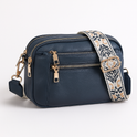 Dark brown Victoria Bohemian-inspired vegan leather shoulder handbag by Lumina Wear, with intricate design details.