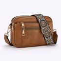 Victoria bohemian-inspired vegan leather shoulder handbag by Lumina Wear, dark brown with stylish, handcrafted details.