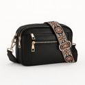 Dark brown Victoria vegan leather shoulder handbag by Lumina Wear with bohemian-inspired design and spacious interior.