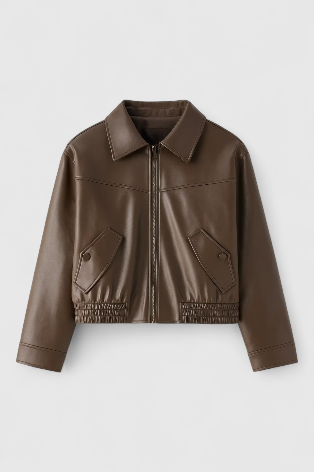 Victoria vintage casual jacket by Lumina Wear, featuring timeless style in coffee color, perfect for everyday wear.