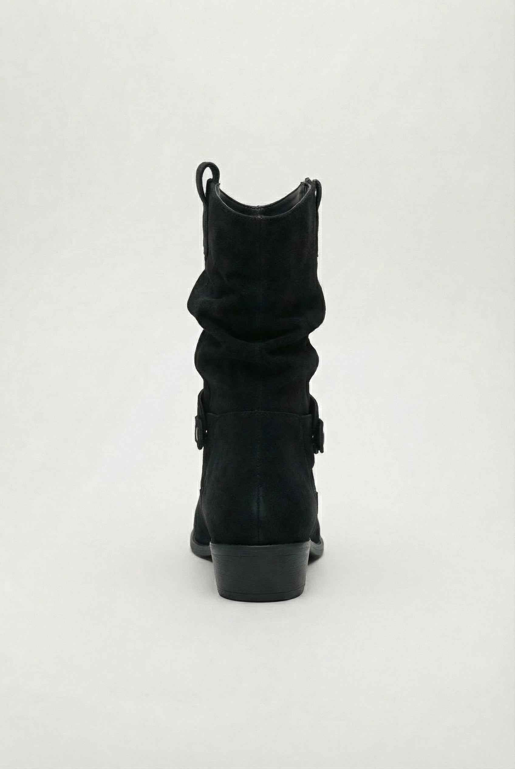 Victoria black suede ankle boots for women with sturdy soles by Lumina Wear, stylish and comfortable footwear.