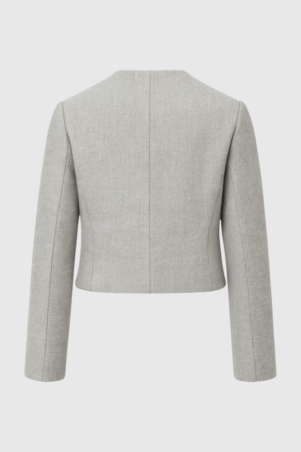 Victoria gray short jacket by Lumina Wear, stylish versatile jacket with chic design and casual fit for everyday wear.