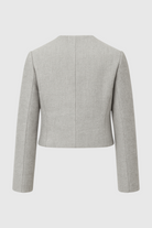 Victoria gray short jacket by Lumina Wear, stylish versatile jacket with chic design and casual fit for everyday wear.