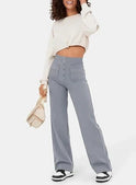 Victoria high-waisted trousers by Lumina Wear in stone green with stretch fabric, showcasing a stylish, tailored fit.