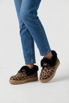 Lumina Wear Victoria leopard print ankle boots with cozy lining, stylish footwear featuring a trendy animal pattern and comfortable design.