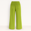 Black Victoria lightweight wide-leg trousers by Lumina Wear, styled for effortless summer fashion, with a relaxed fit and flowy fabric.