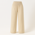 Black Lumina Wear Victoria lightweight wide-leg trousers for women, perfect for effortless summer style and comfort.