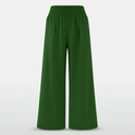 Black Victoria wide-leg trousers by Lumina Wear, lightweight and chic for effortless summer style, shown on a model.