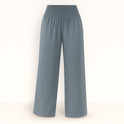 Black Lumina Wear Victoria wide-leg trousers, lightweight summer pants with a chic, flowing fit and effortless style.