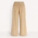Black Victoria wide-leg trousers by Lumina Wear, lightweight summer pants with a chic, effortless style and relaxed fit.