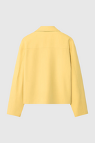Victoria Lumina yellow casual bomber jacket with zipper, stylish lightweight bomber jacket for everyday wear.